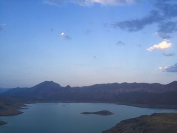 Scenic view of calm lake