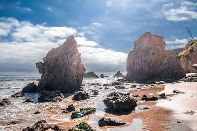 Panoramic view of sea against sky