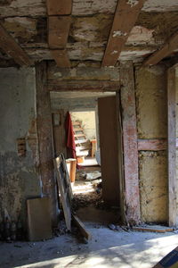 Interior of abandoned house