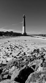 Black and white lighthouse