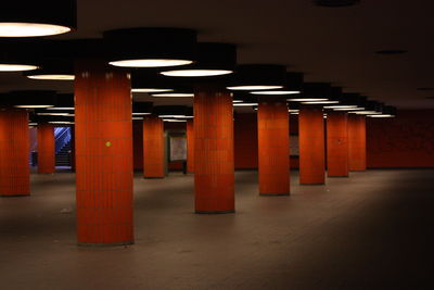 Empty corridor of building