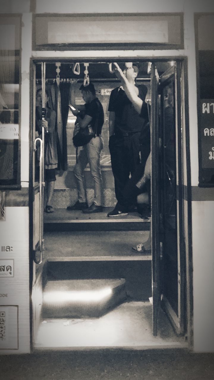 PEOPLE IN SUBWAY TRAIN