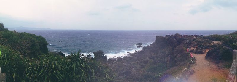 Scenic view of sea against sky