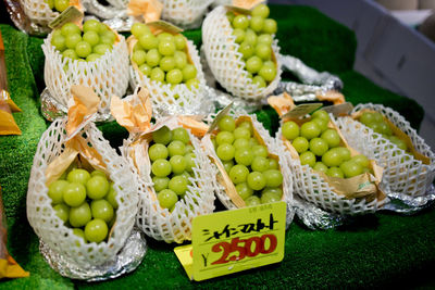 Fruits for sale in market