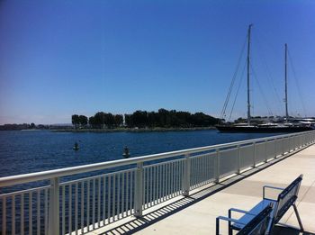 Pier in sea