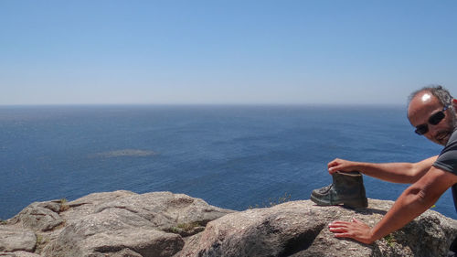 Scenic view of sea against sky