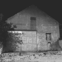 Abandoned house door