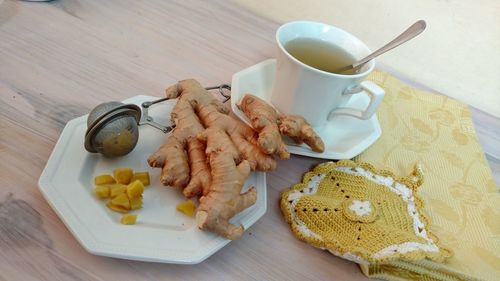 Close-up of food on plate