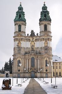 Cistercian abbey in krzeszow. basilica of the assumption of the virgin mary.