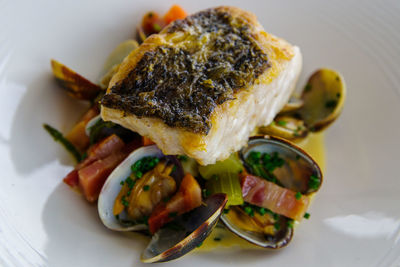Close-up of food in plate