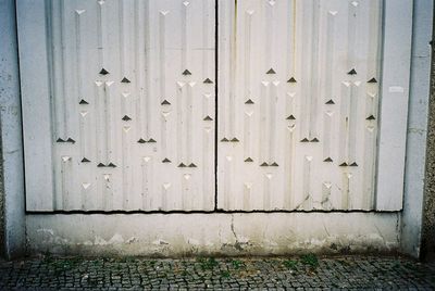 Full frame shot of closed metal