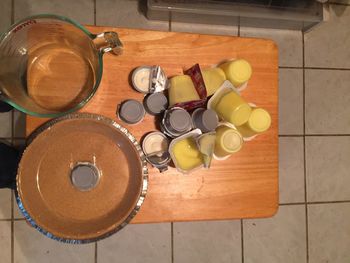 Close-up of food on table