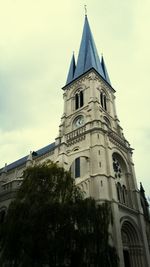 Low angle view of church against sky