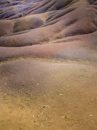 High angle view of land