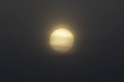 Scenic view of moon against sky at night