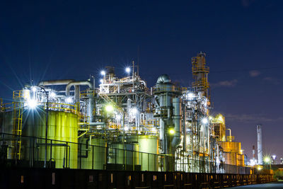 Chemical factory at night