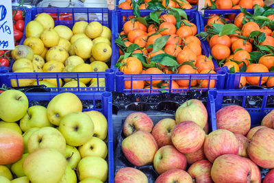 Fruits for sale at market stall