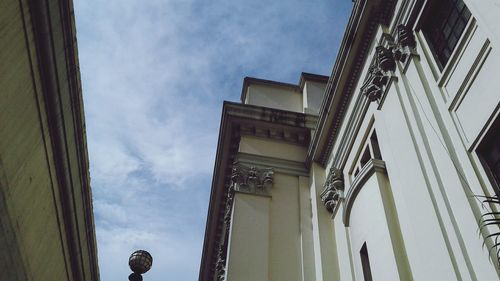 Low angle view of building against sky