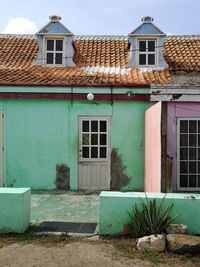 Facade of old building