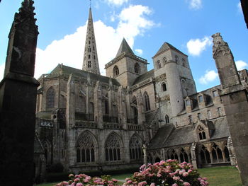 Low angle view of church against sky