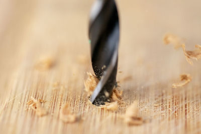 Close-up of black coffee on table
