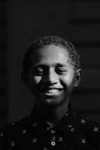 Potrait of a young man with a beautiful smile