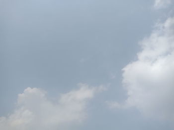 Low angle view of clouds in sky