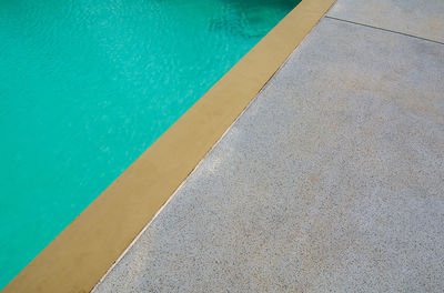 High angle view of swimming pool