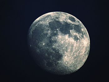 Close-up of moon against sky at night