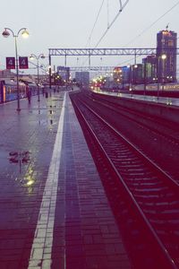 Railroad station platform