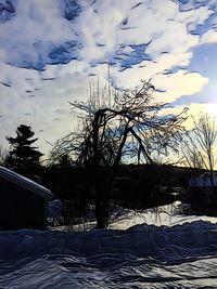Building against cloudy sky