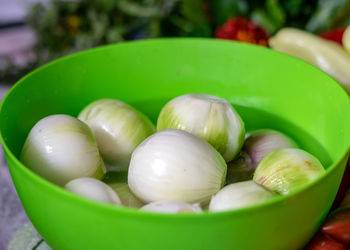 Close-up of vegetables in bowl