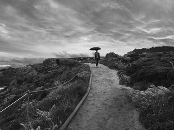 Road passing through landscape