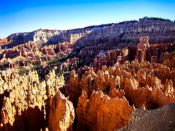 View of rock formations