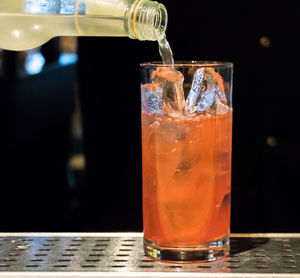 Close-up of drink on table