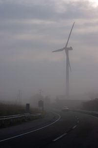 Road in foggy weather