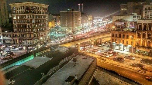 City street at night