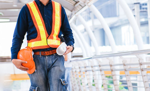 Man working at construction site