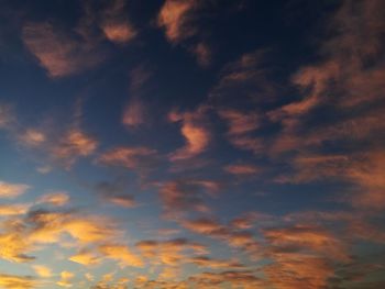 Low angle view of dramatic sky