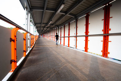 View of railroad station platform