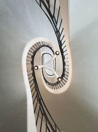 Low angle view of spiral staircase