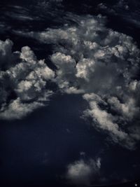 Low angle view of clouds in sky