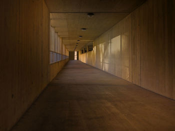 Empty corridor in building