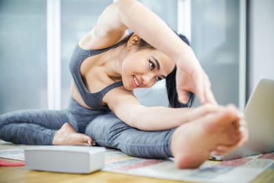 Young woman using mobile phone
