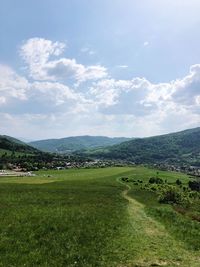 Scenic view of landscape against sky