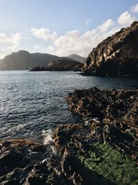 Scenic view of sea against sky