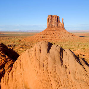 Rock formations in a desert