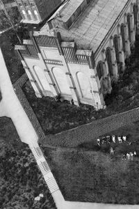 High angle view of building