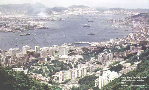 High angle view of city by sea