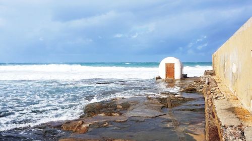 Scenic view of sea against sky